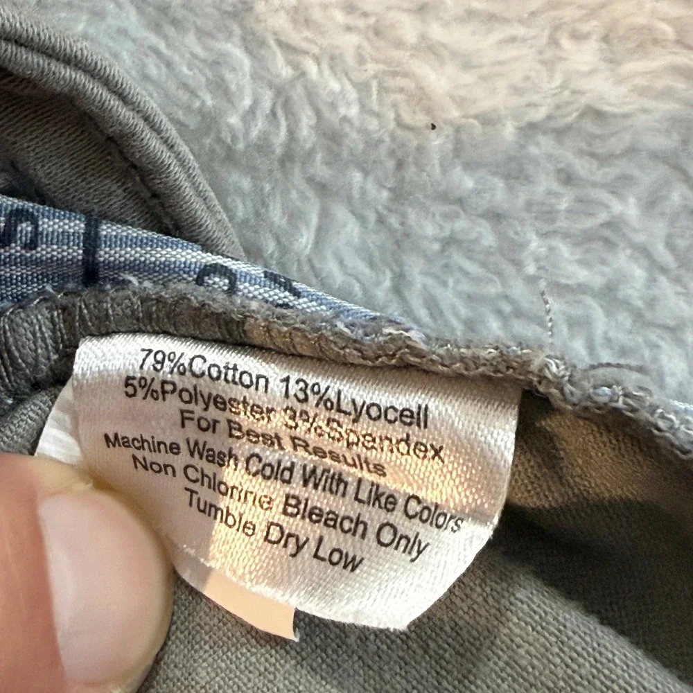 Peter Millar Mens 5-Pocket Pants grey Khaki 35x32 Straight Leg Twill